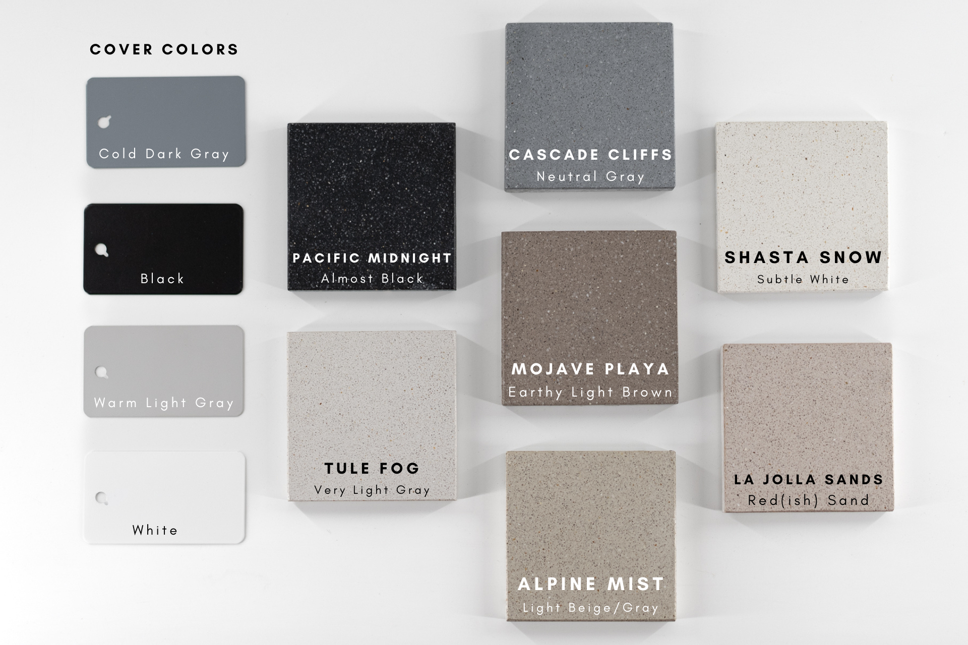 Gather Series Concrete Color Samples Questions & Answers